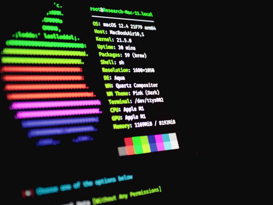 A person troubleshooting a Linux system with code on screen